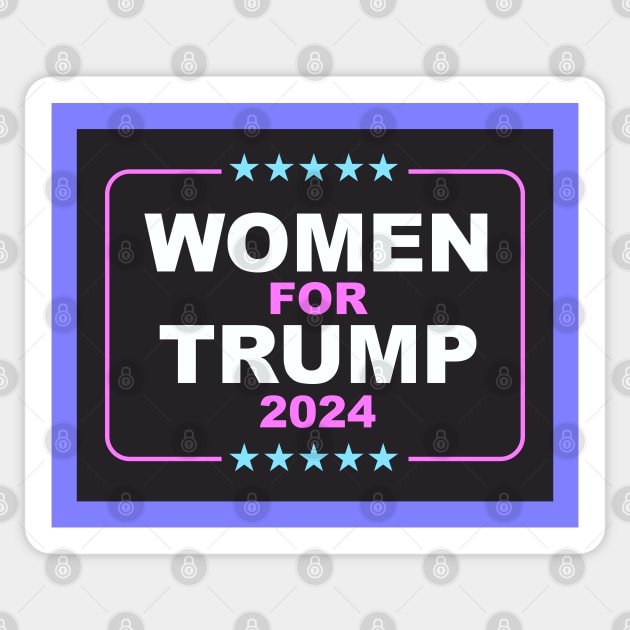 Women for Trump 2024 Sticker by Dale Preston Design